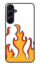 Fired Up – White Samsung A55 5G Glass Case