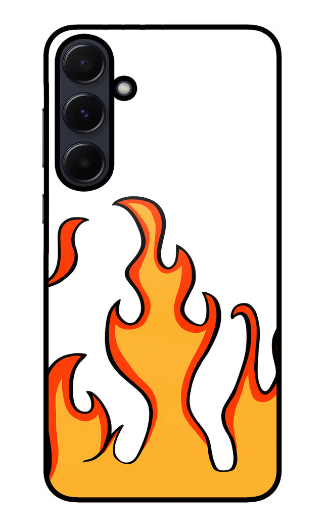 Fired Up – White Samsung A55 5G Glass Case