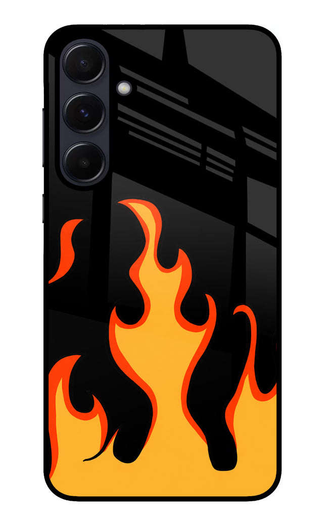 Fired Up – Black Samsung A55 5G Glass Case