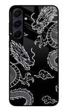 Twin Dragons Samsung A55 5G Glass Case