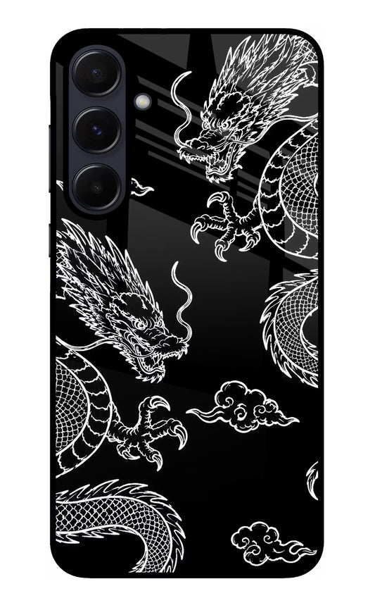 Twin Dragons Samsung A55 5G Glass Case
