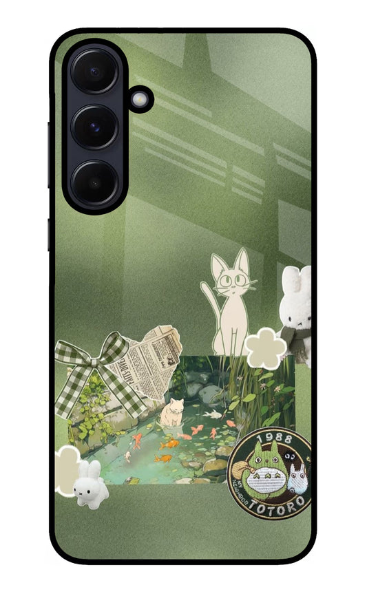 Aesthetic anime Samsung A55 5G Glass Case