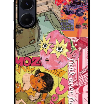 Funkover Samsung A55 5G Glass Case