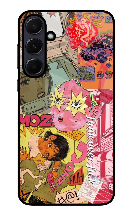 Funkover Samsung A55 5G Glass Case
