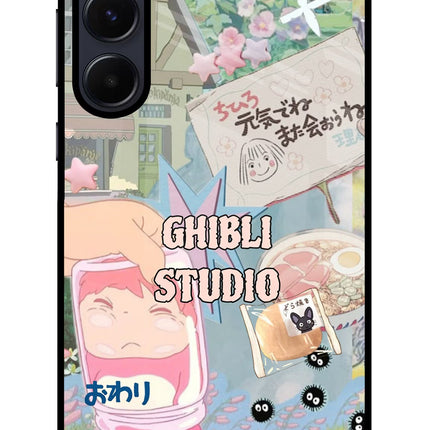 Studio Ghibli Samsung A55 5G Glass Case