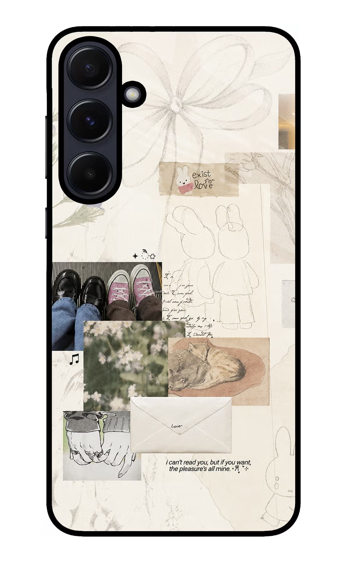 Soft Aesthetic Samsung A55 5G Glass Case