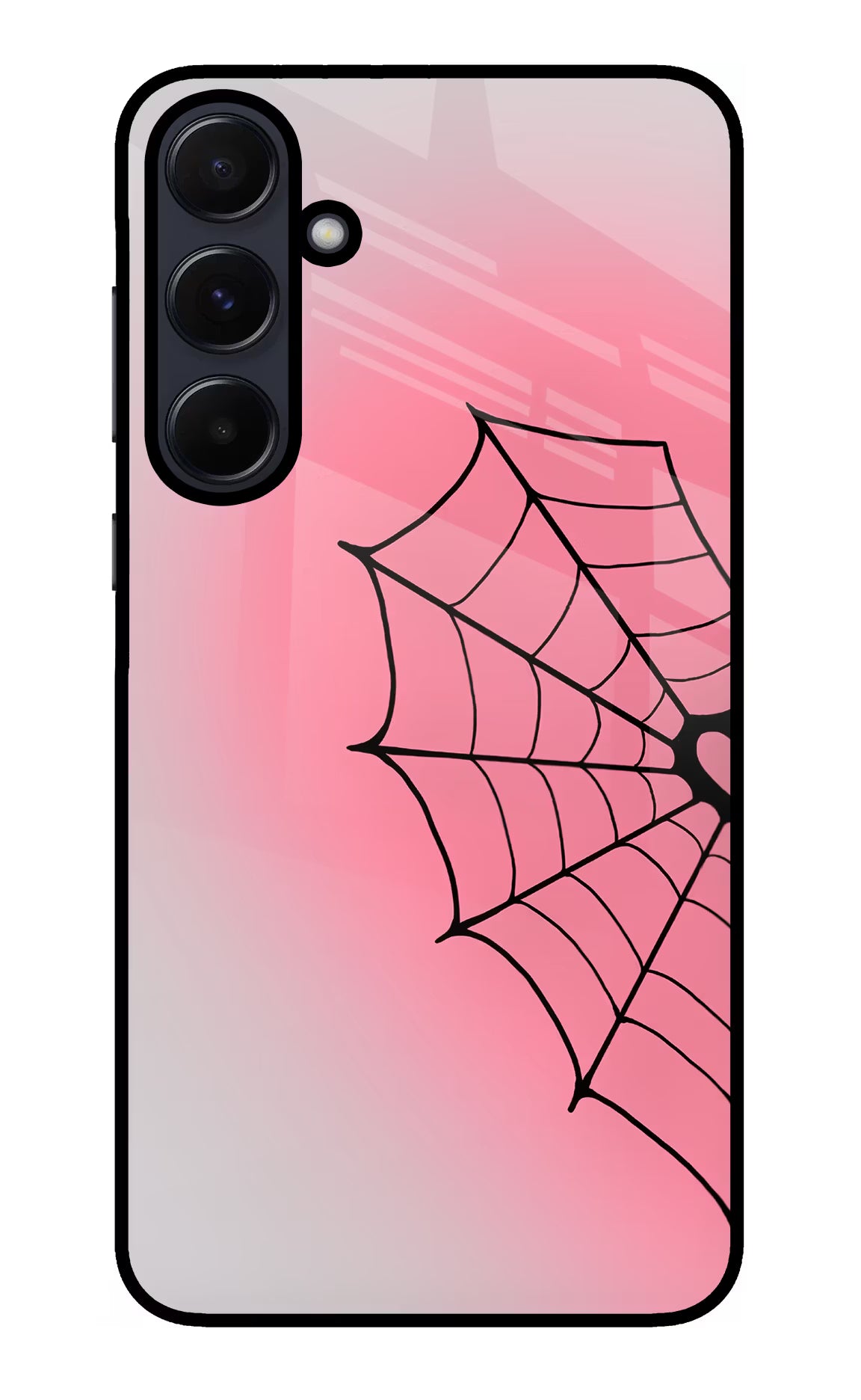 Pink Web Samsung A55 5G Glass Case