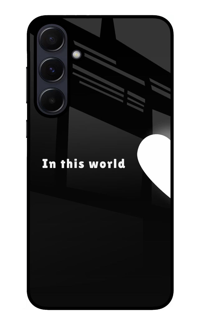 This World Samsung A55 5G Glass Case