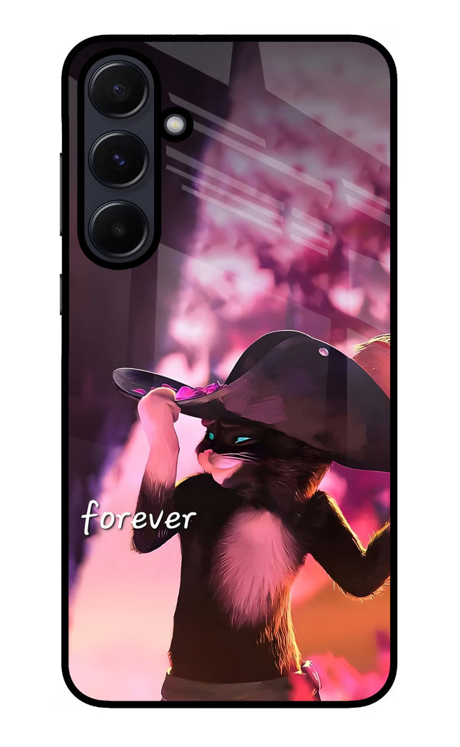 Forever Cat Samsung A55 5G Glass Case
