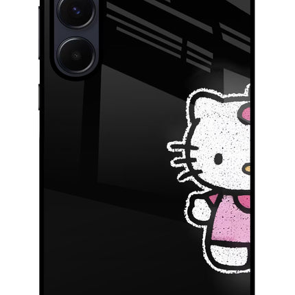 Kitty Charm Samsung A55 5G Glass Case