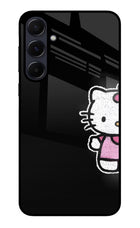 Kitty Charm Samsung A55 5G Glass Case