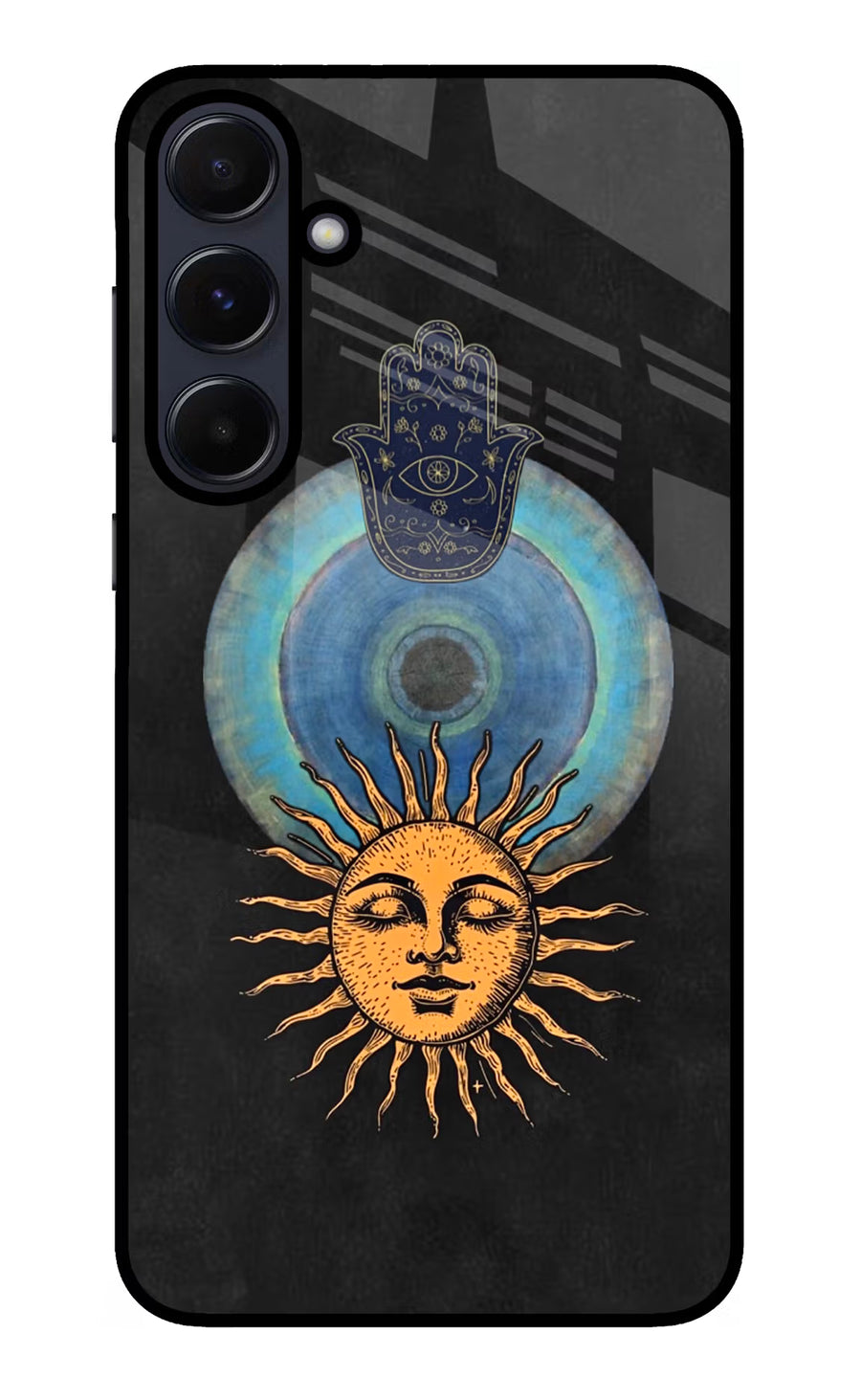 Divine Sun Samsung A55 5G Back Cover, Glass case