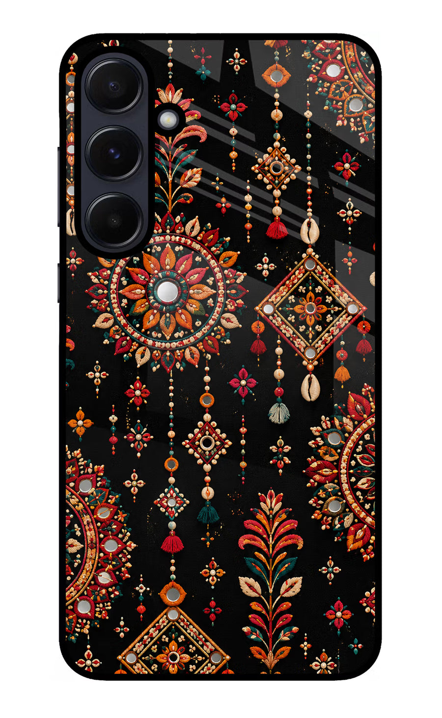 Boho Noir Samsung A55 5G Back Cover, Glass case