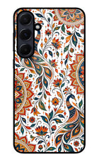White Mayura Samsung A55 5G Glass Case