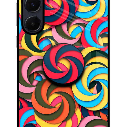 Spiral Pattern Samsung A55 5G Pop Case by Casekaro