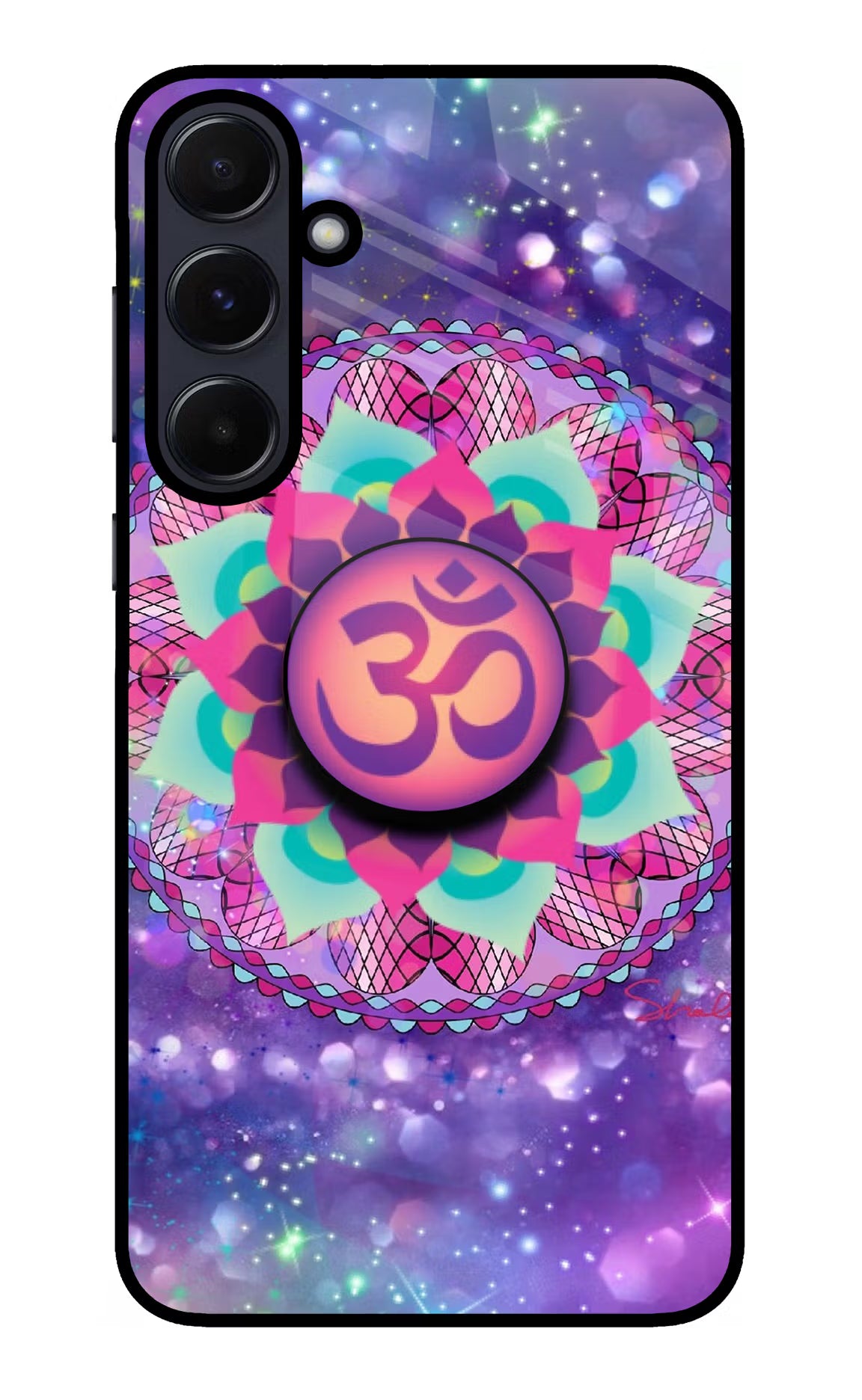 Om Purple Samsung A55 5G Pop Case by Casekaro