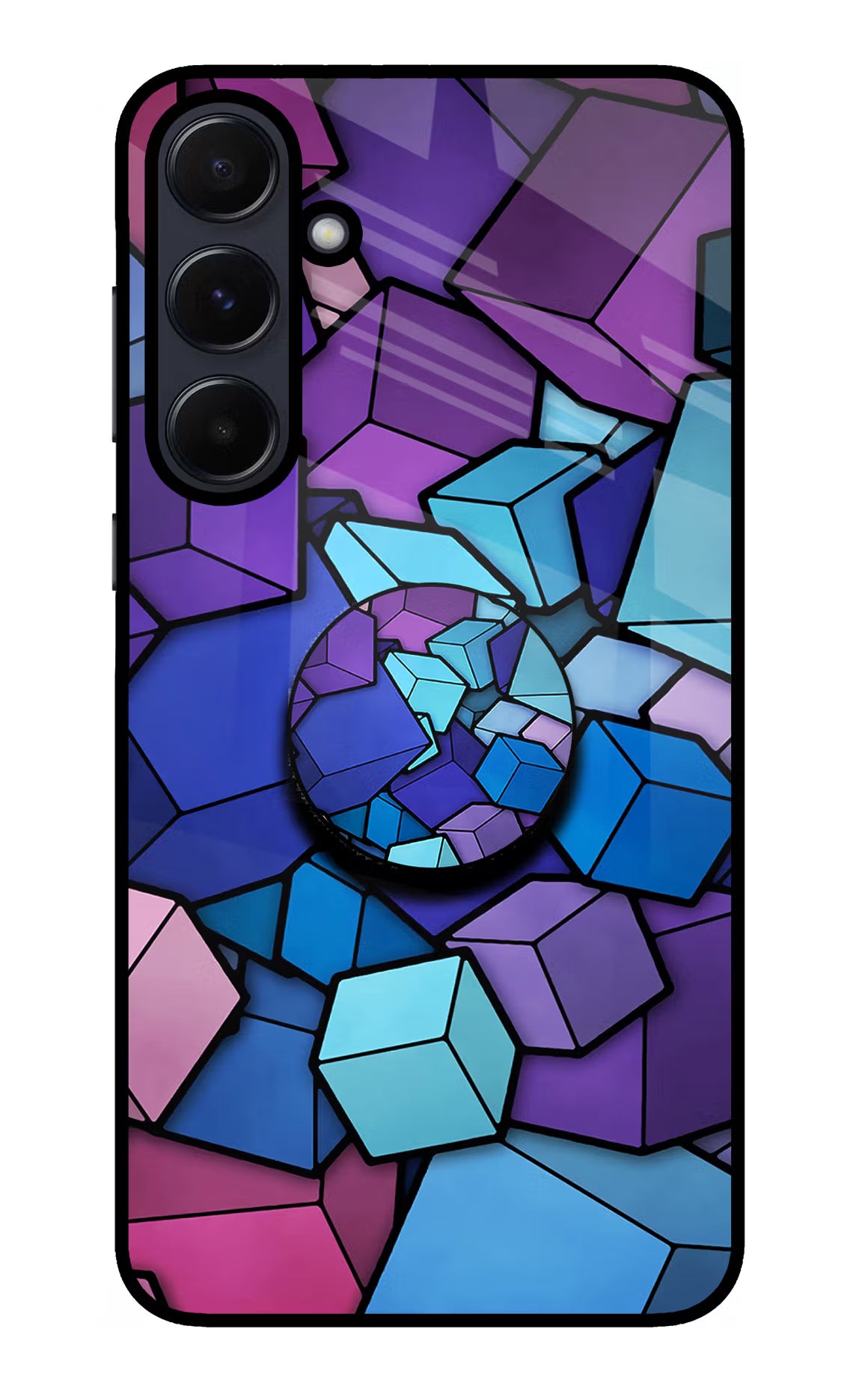 Cubic Abstract Samsung A55 5G Pop Case by Casekaro