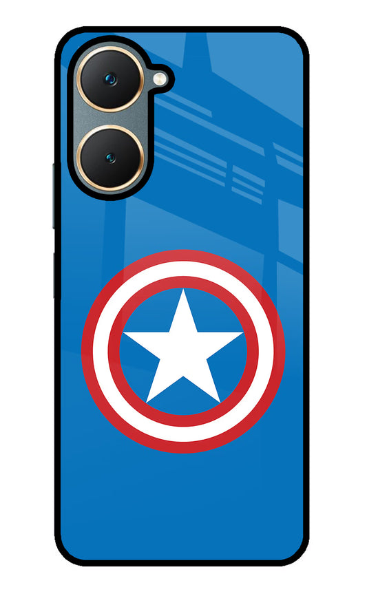 Captain America Logo Vivo Y18/Y18e Glass Case