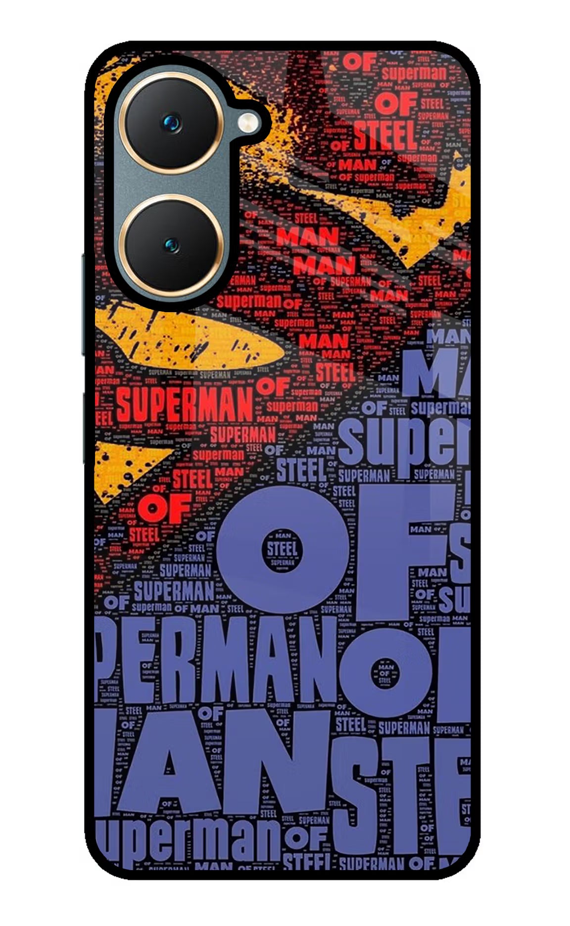 Superman Vivo Y18/Y18e Glass Case Back Cover by Casekaro