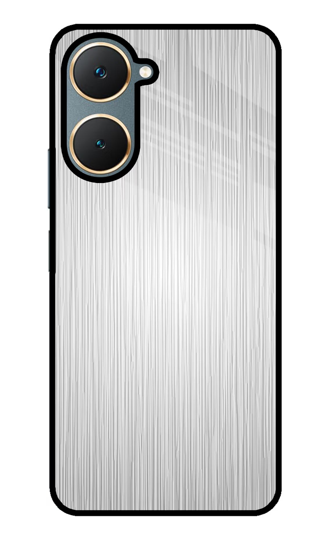 Wooden Grey Texture Vivo Y18/Y18e Glass Case Back Cover by Casekaro