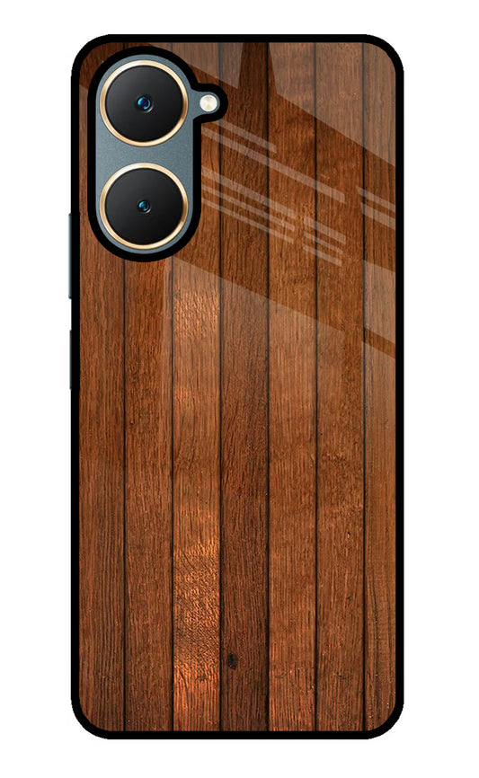 Wooden Artwork Bands Vivo Y18/Y18e Glass Case