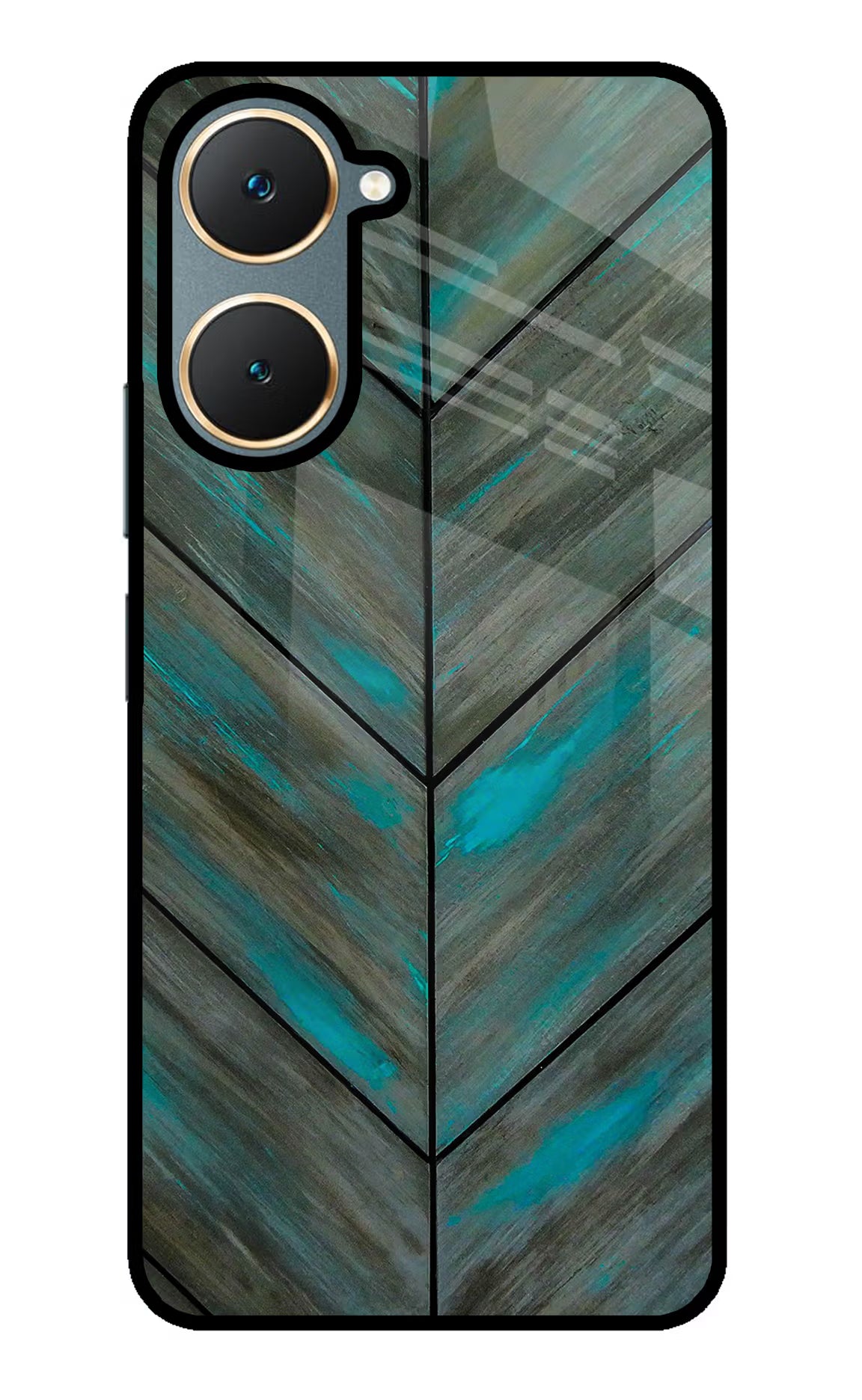 Pattern Vivo Y18/Y18e Glass Case Back Cover by Casekaro