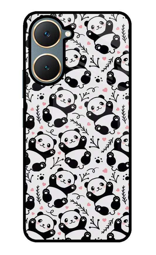 Cute Panda Vivo Y18/Y18e Glass Case