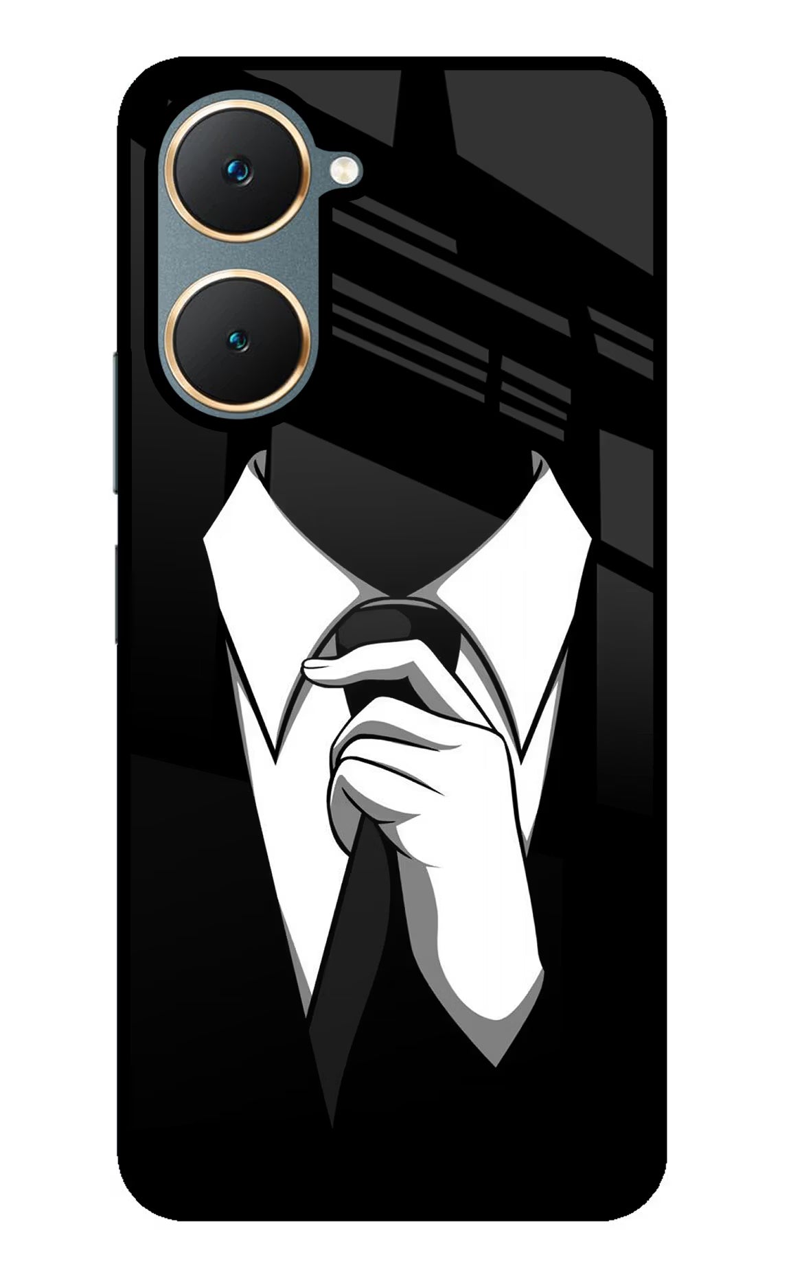 Black Tie Vivo Y18/Y18e Glass Case