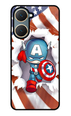 Captain America Vivo Y18/Y18e Glass Case