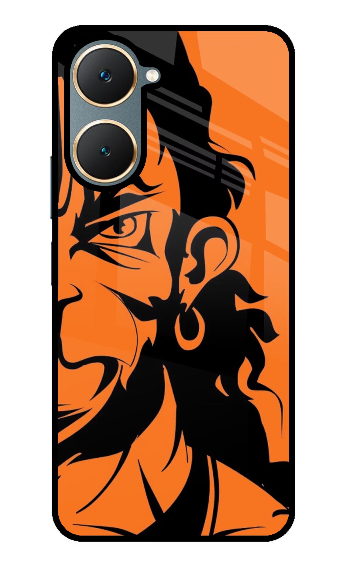 Hanuman Vivo Y18/Y18e Glass Case Back Cover by Casekaro