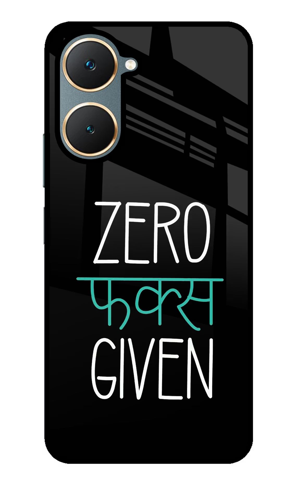 Zero Fucks Given Vivo Y18/Y18e Glass Case