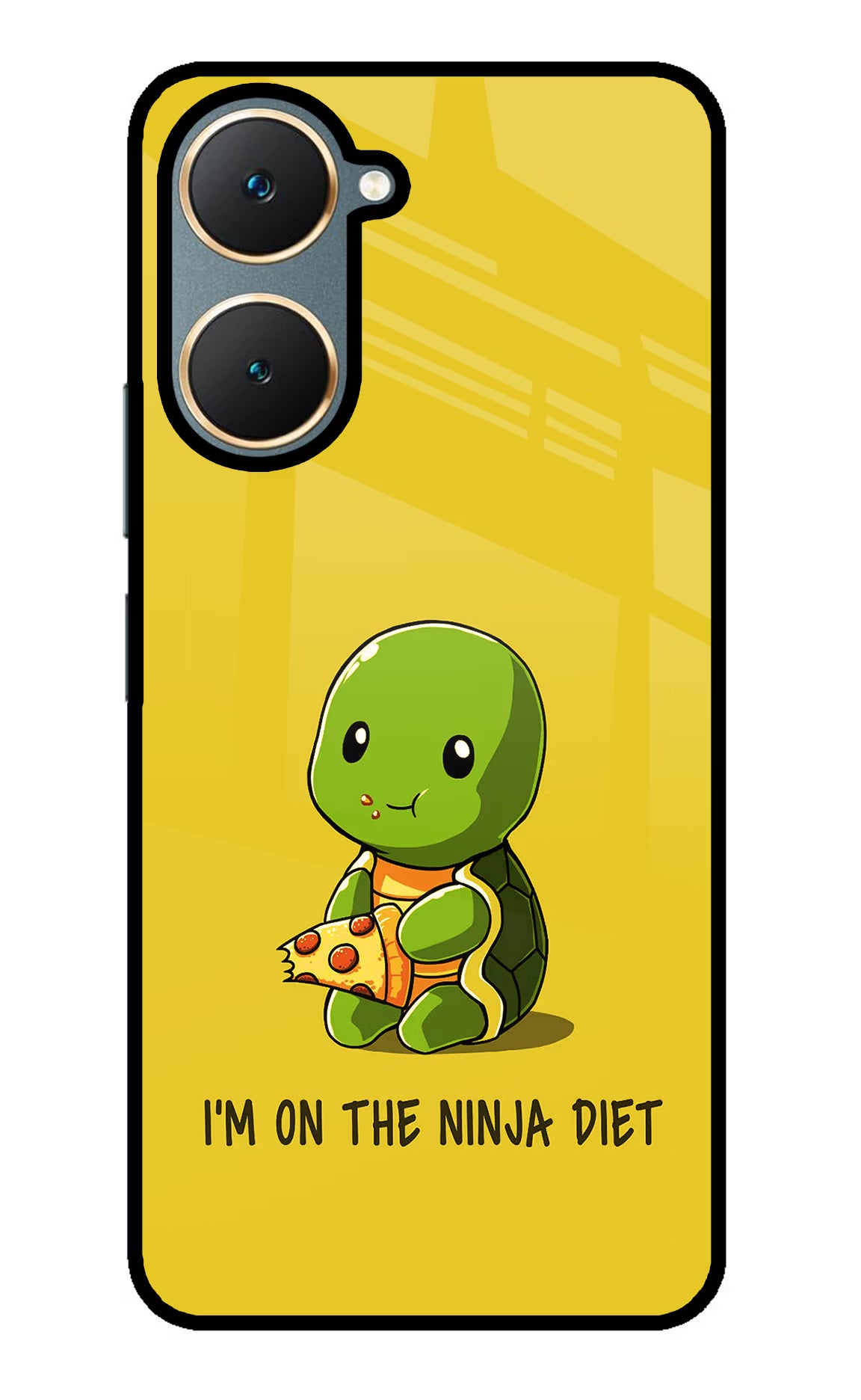 I'm on Ninja Diet Vivo Y18/Y18e Glass Case Back Cover by Casekaro
