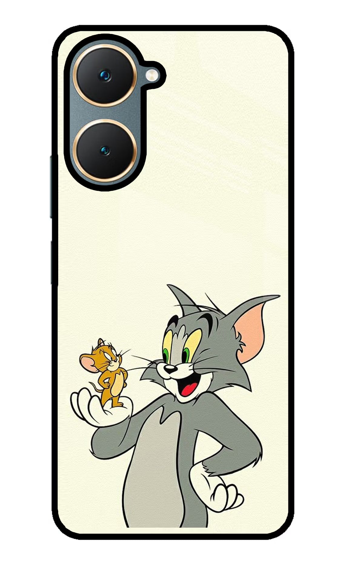 Tom & Jerry Vivo Y18/Y18e Glass Case Back Cover by Casekaro
