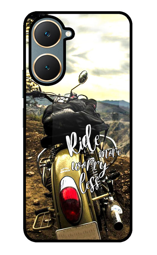 Ride More Worry Less Vivo Y18/Y18e Glass Case