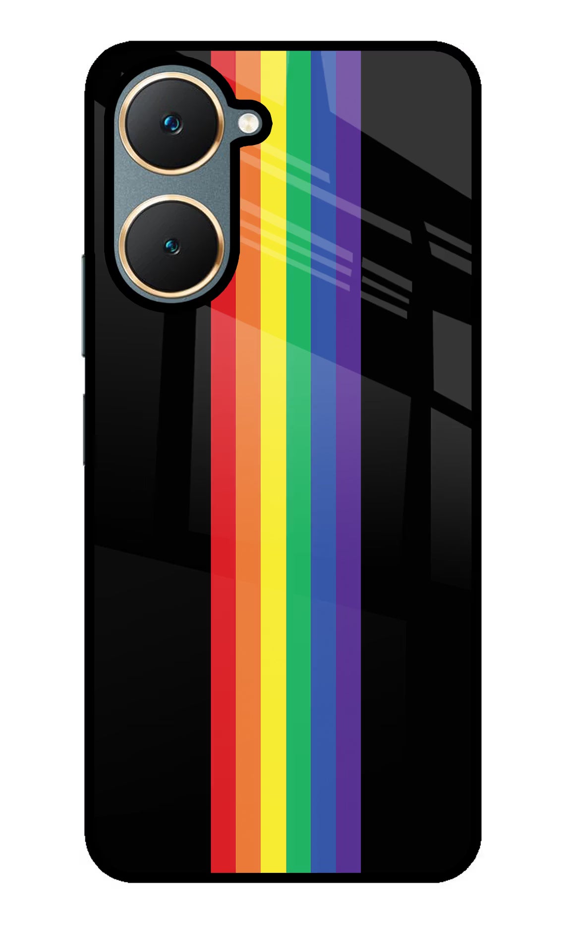 Pride Vivo Y18/Y18e Glass Case Back Cover by Casekaro