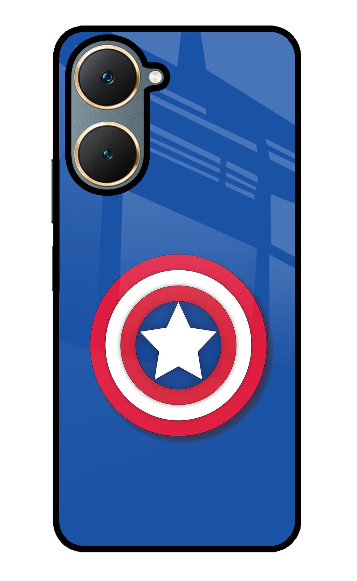 Shield Vivo Y18/Y18e Glass Case Back Cover by Casekaro