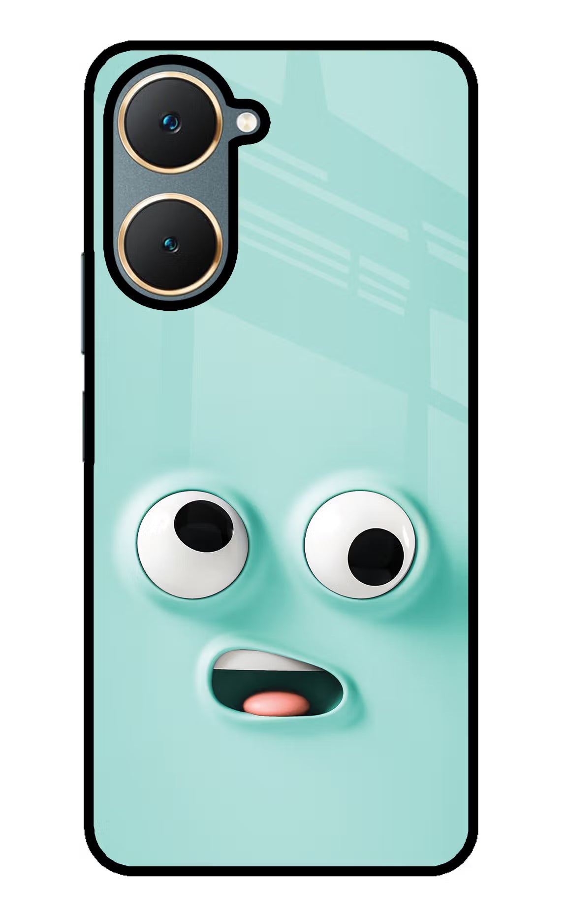 Funny Cartoon Vivo Y18/Y18e Glass Case Back Cover by Casekaro