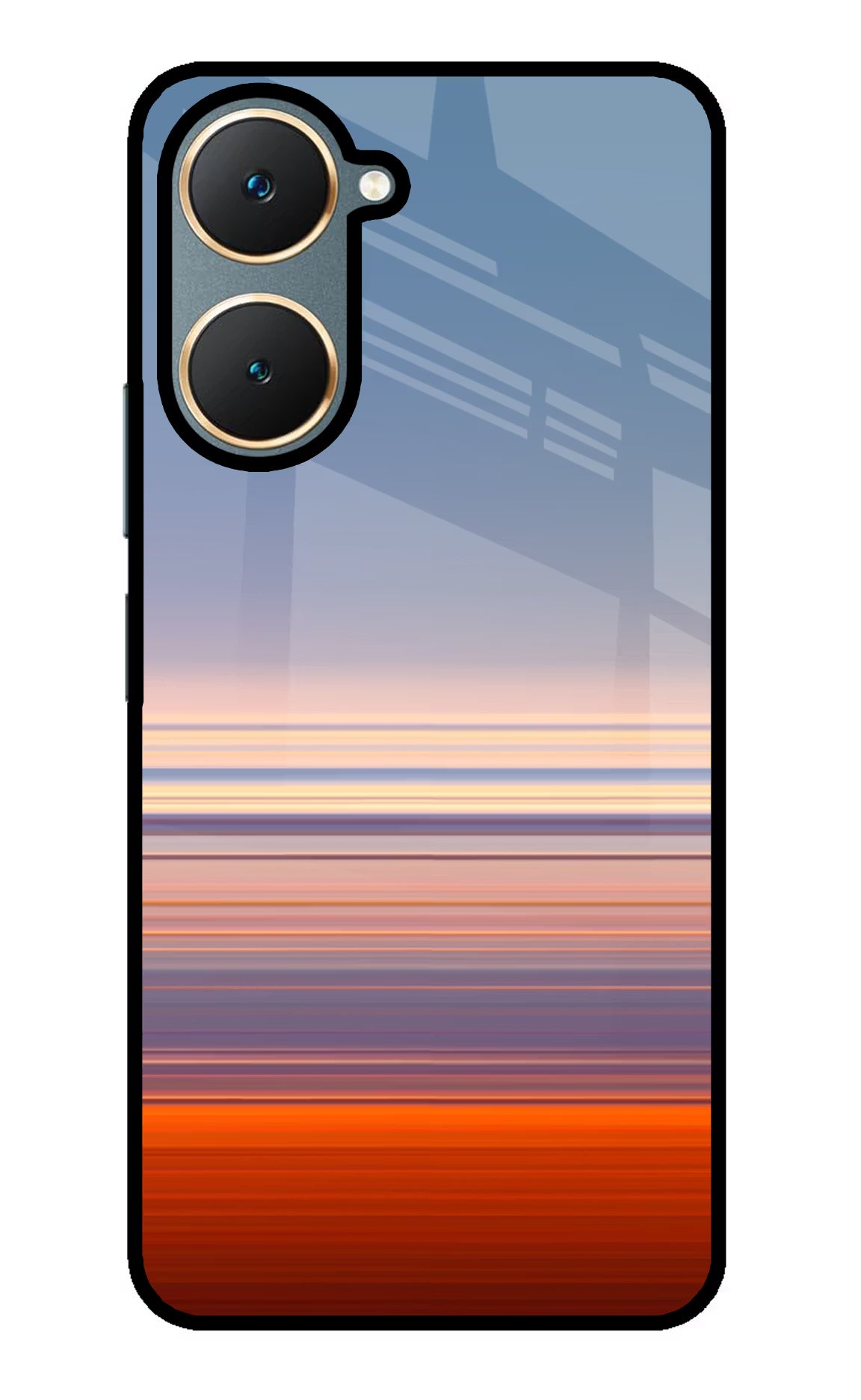 Morning Colors Vivo Y18/Y18e Glass Case Back Cover by Casekaro