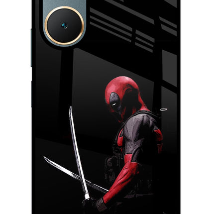 Deadpool Vivo Y18/Y18e Glass Case Back Cover by Casekaro