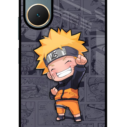 Chota Naruto Vivo Y18/Y18e Glass Case Back Cover by Casekaro