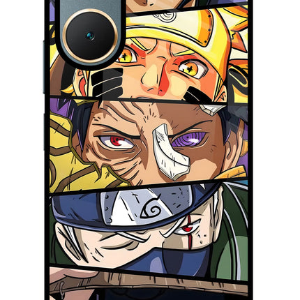 Naruto Character Vivo Y18/Y18e Glass Case Back Cover by Casekaro