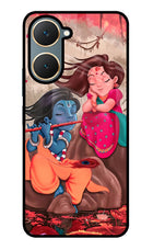 Radhe Krishna Vivo Y18/Y18e Glass Case