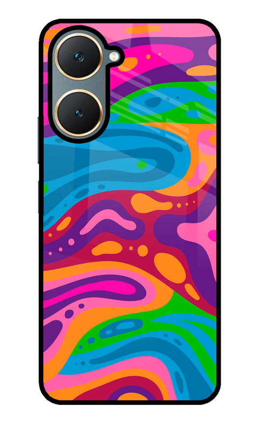 Trippy Pattern Vivo Y18/Y18e Glass Case