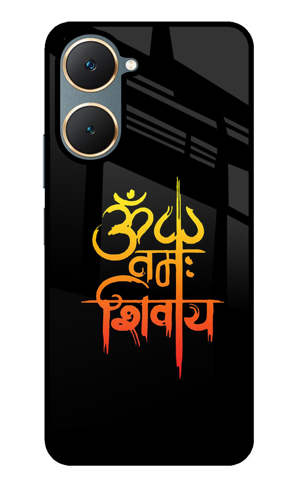 Om Namah Shivay Vivo Y18/Y18e Glass Case Back Cover by Casekaro