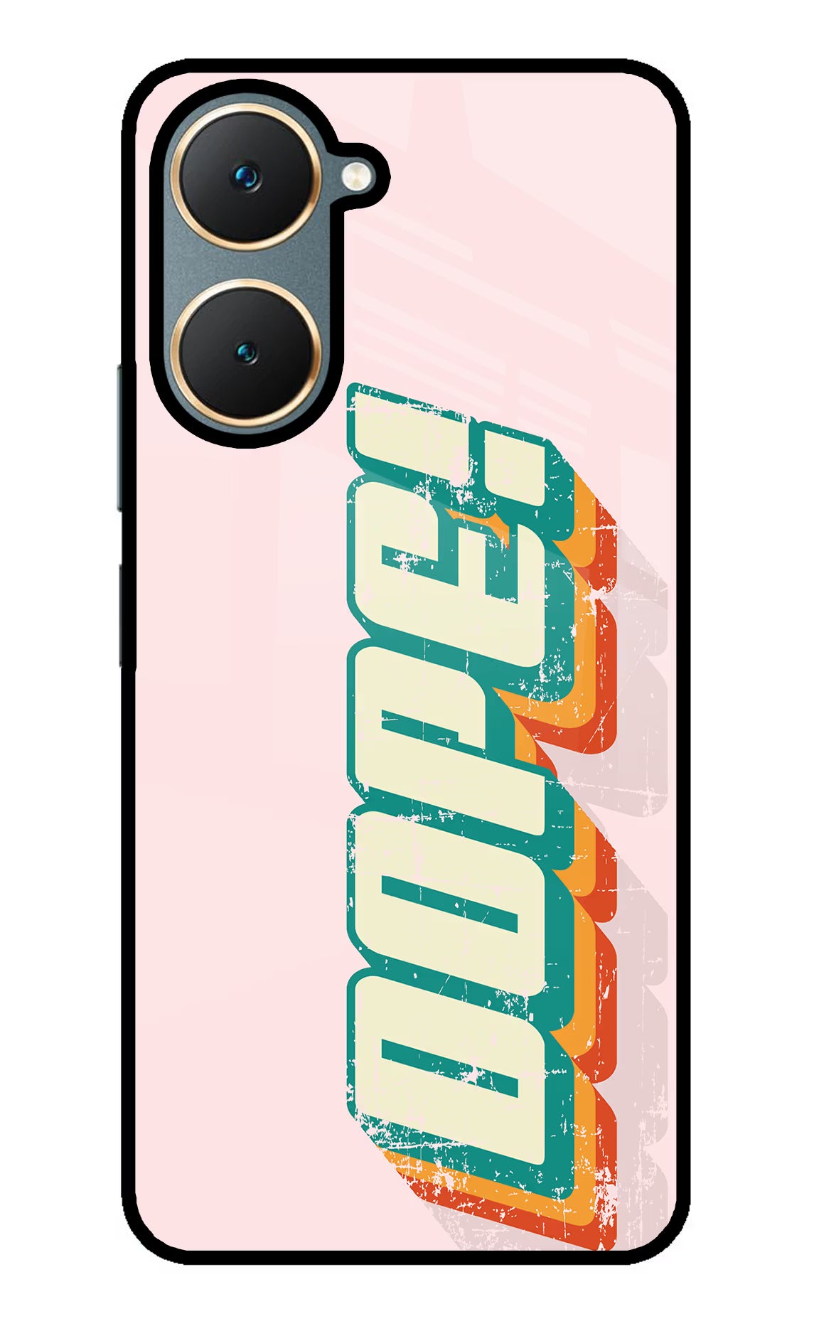 Dope Vivo Y18/Y18e Glass Case Back Cover by Casekaro