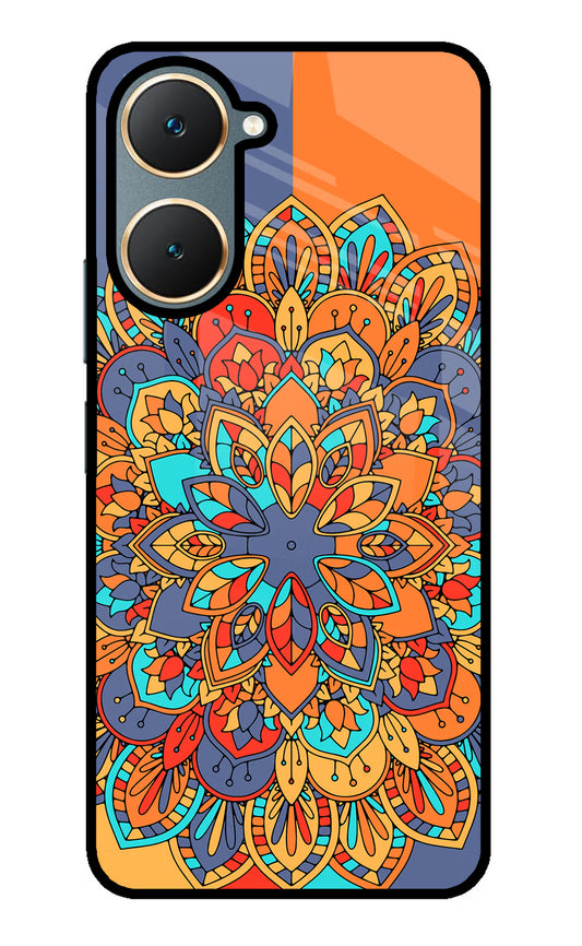 Color Mandala Vivo Y18/Y18e Glass Case
