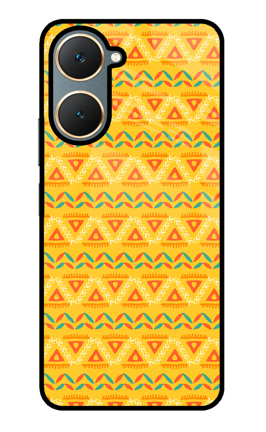 Tribal Pattern Vivo Y18/Y18e Back Cover, Glass case