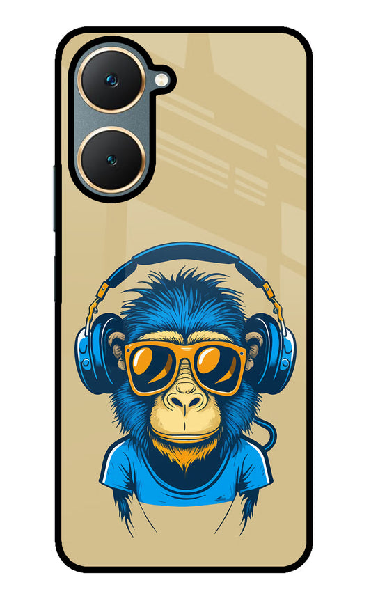 Monkey Headphone Vivo Y18/Y18e Glass Case