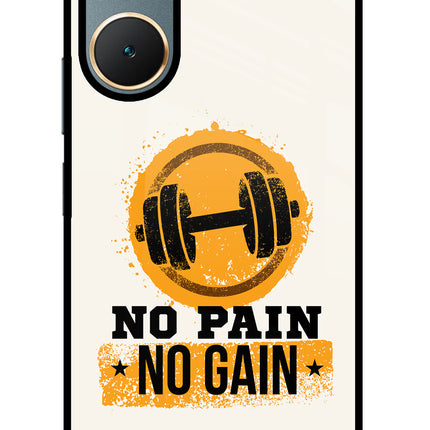 No Pain No Gain Vivo Y18/Y18e Glass Case