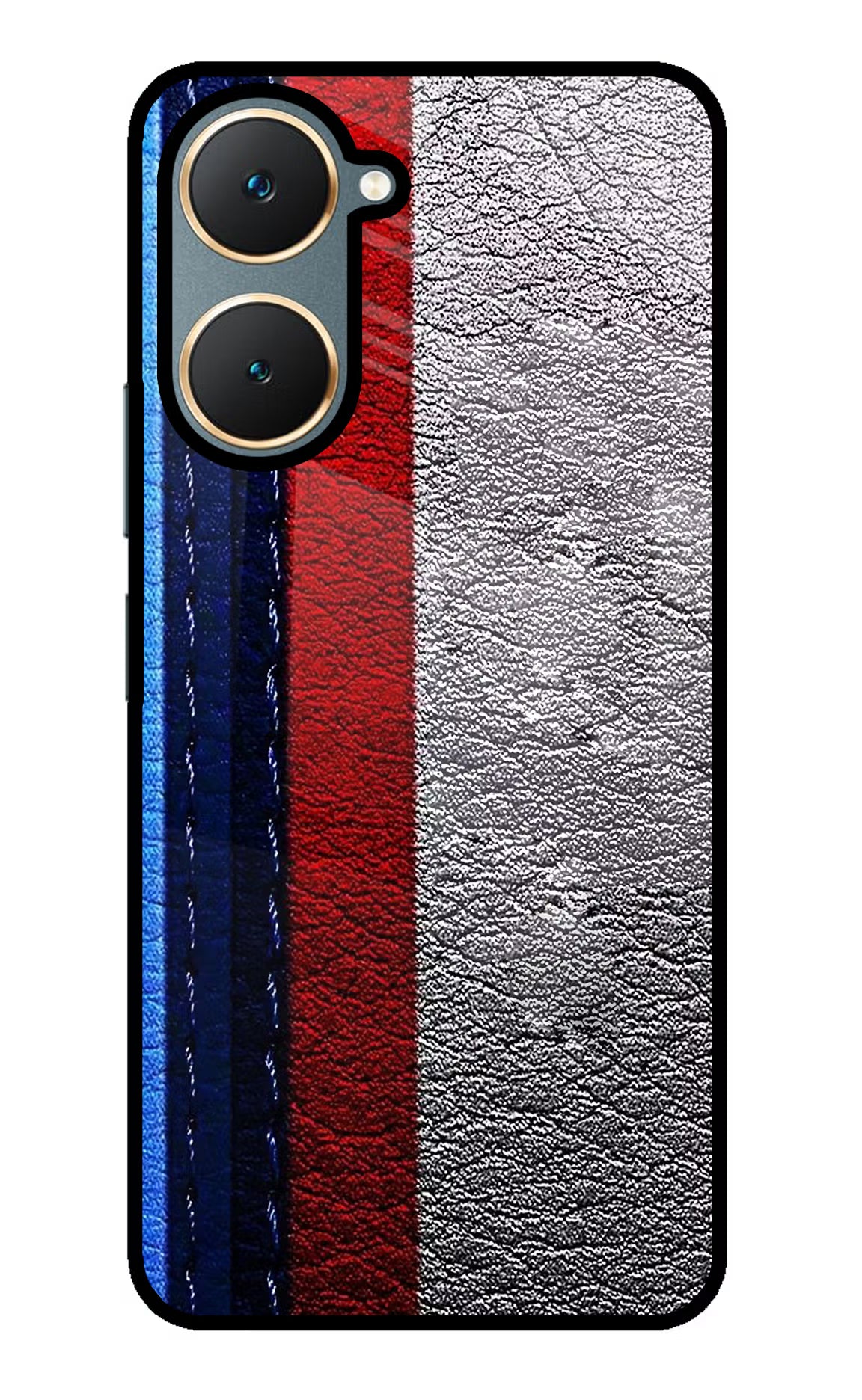 BMW Stripes Vivo Y18/Y18e Glass Case Back Cover by Casekaro